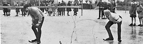 Ankeveen_wedstrijd_1929 Wedstrijd op het ijs van Ankeveen in 1929
