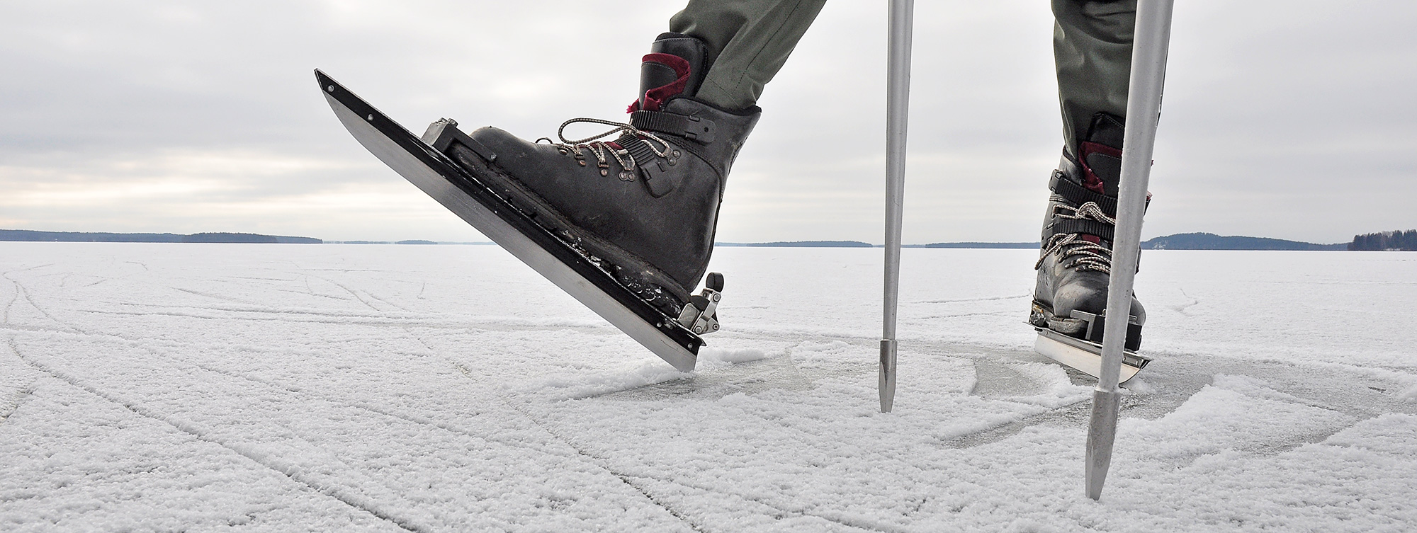 veilig schaatsen op natuurijs Scandinavische aanpak