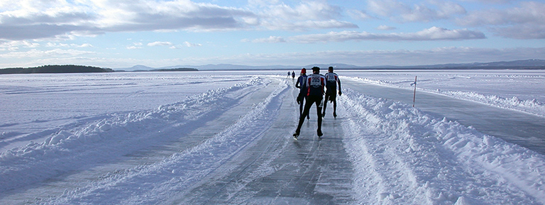 natuurijs Zweden Orsasjö geveegd ijs
