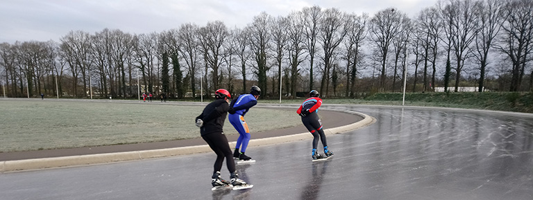 Winterswijk schaatsen in april