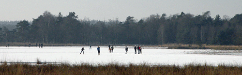 3 januari 2010: Schaatsen op ondiep water 