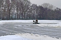 Sneeuw belemmert ijsvorming